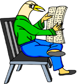bird reading